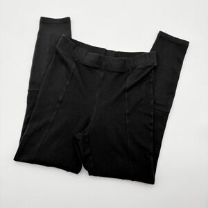 Express Womens Black High Waisted Seamed Front Leggings Pants Size S Small
